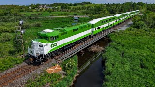 Newly refurbished F59PH GOTX 560 running as CN P30031 11 from North Bay to Toronto Jun 10, 2026