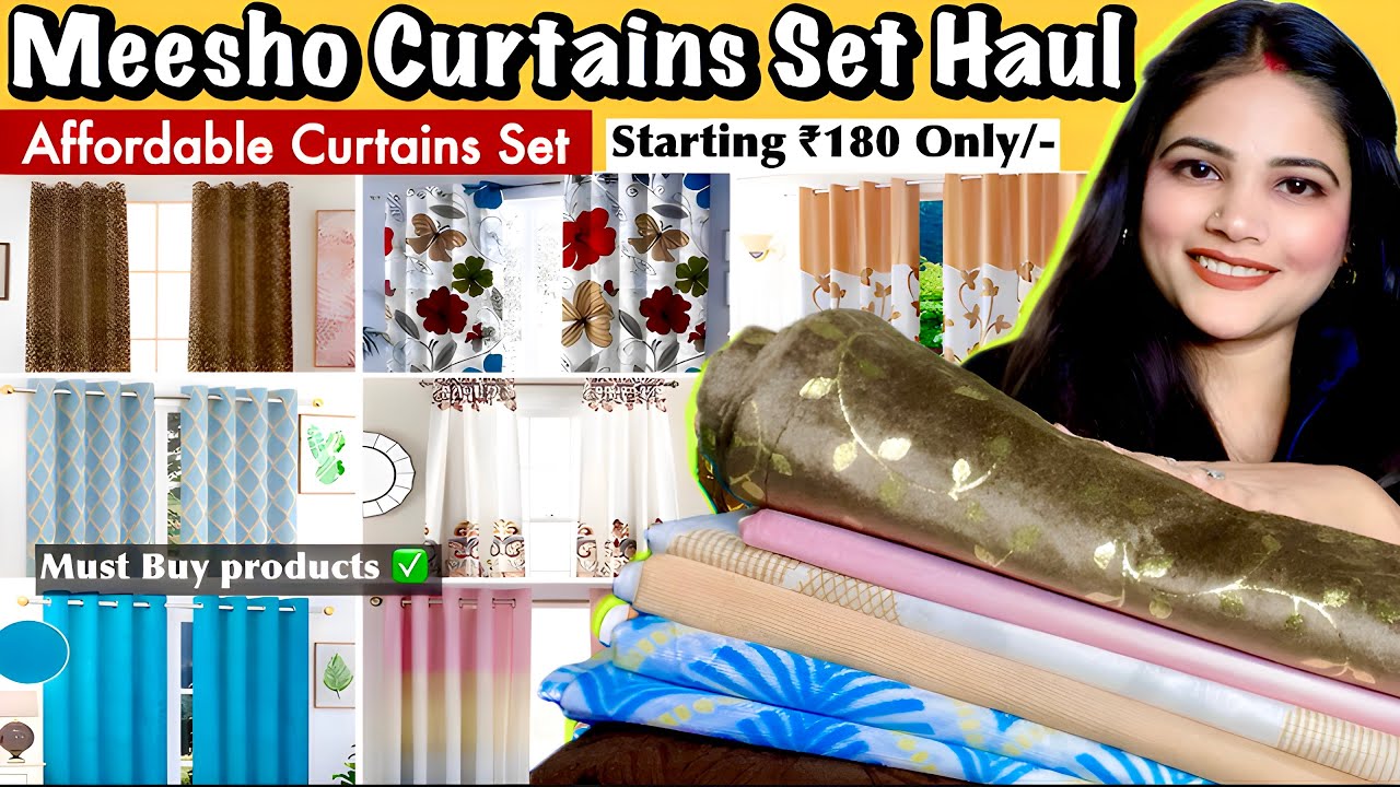 Meesho Curtains Haul | Affordable Curtains Set reviews | Must have home ...