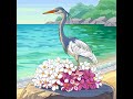 Gray crane relaxing with nature 💞 #life #lifeisbutadream #art