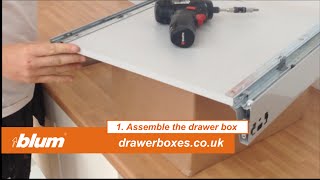 Blum INTERNAL Tandembox Antaro - shallow kitchen drawer box - 1 of 2 Assemble the drawer box by drawerboxes.co.uk 19,320 views 9 years ago 2 minutes, 11 seconds