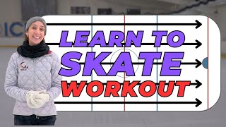 Learn To Skate Workout (On Ice) For Figure Skaters  10 Laps of Skating Skills