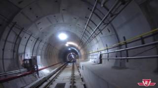 A ride on the Spadina subway extension