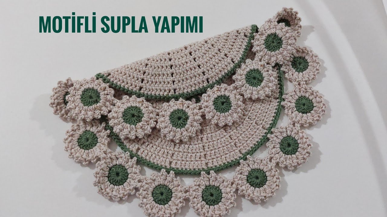 motifli supla yapımı. #örgü #supla