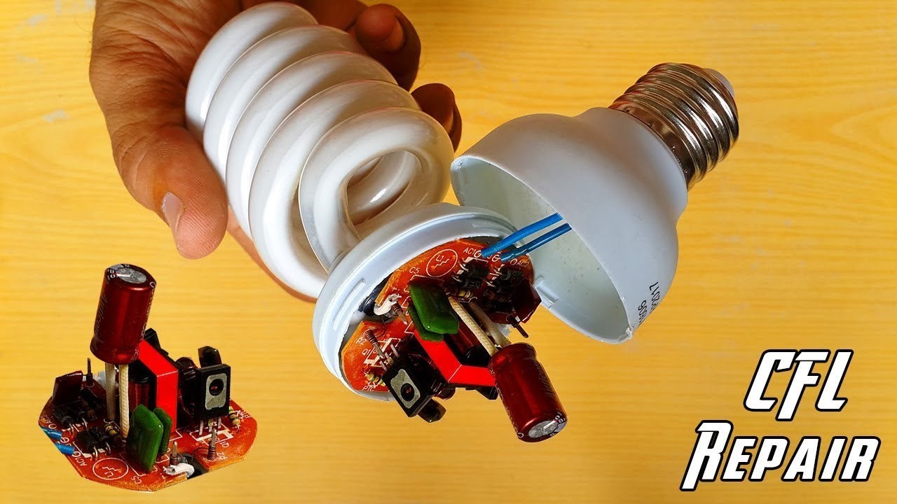How to Repair CFL Bulb at Home Energy Saving bulb repair video YouTube