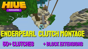 The GREATEST Ender Pearl Clutch Montage? + Block Extensions | The Hive Skywars (Minecraft Bedrock)