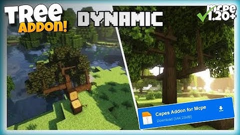 Dynamic Trees Addon For Minecraft Pe 1.20+|| Realistic Trees Addon For Minecraft pe 1.20