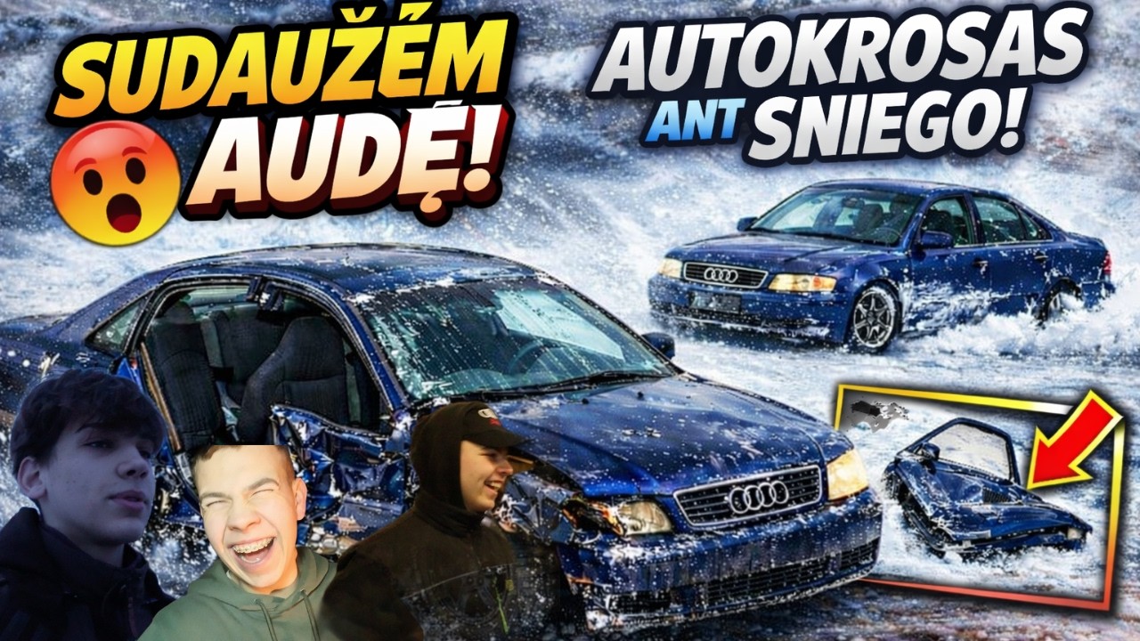 Važiavom į Plungės autokrosą su A4 B5… grįžom BE DURŲ