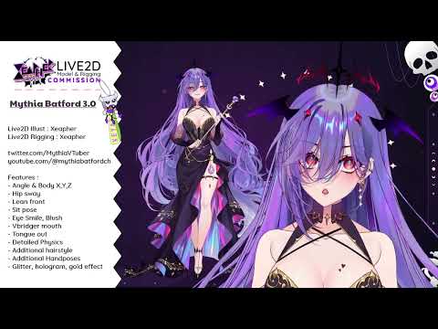 【Showcase】 @mythiabatfordch 3.0 Live2D Model & Rigging