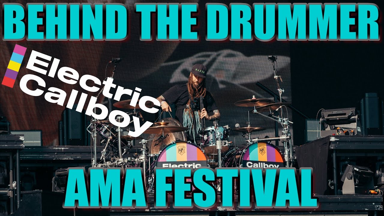 Behind the Drummer | Drumtech POV | AMA Music Festival | Electric Callboy Europe Festivals 2025