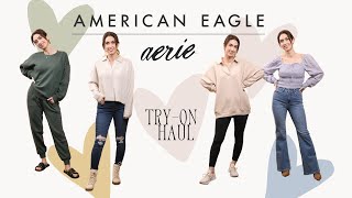 HUGE AERIE & AMERICAN EAGLE TRY ON HAUL // cute affordable fashion screenshot 1