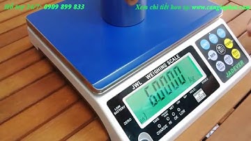 Cân điện tử Jadever JWL 3kg 6kg 15kg 30kg - Hướng dẫn hiệu chuẩn cân bằng quả cân chuẩn