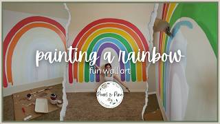 Painting a Rainbow Wall for My Daughter's Room