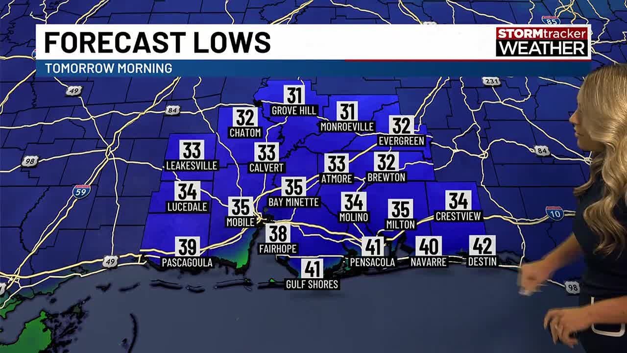 Chilly across the Gulf Coast - YouTube