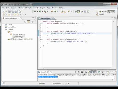 Java Tutorial 2:  Other Methods!