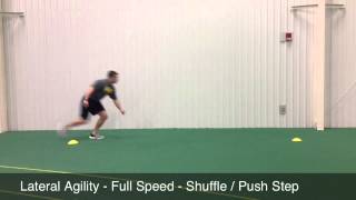 Lateral Agility - Full Speed - Shuffle to Push Step