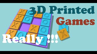3D Printed - Tic Tac Toe XOXO - Lets Play Physical and Logical Games | Timelapse Video screenshot 3