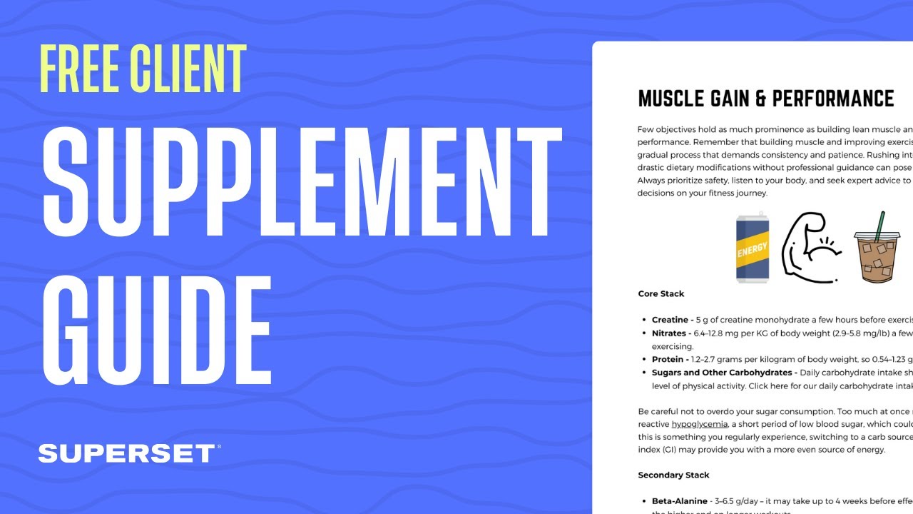 FREE Supplement Guide - Help Your Clients Level Up