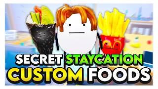 Far More CUSTOM FOODS in Roblox Secret Staycation! 🥤