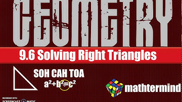 BIM Geometry 9-6 Solving Right Triangles