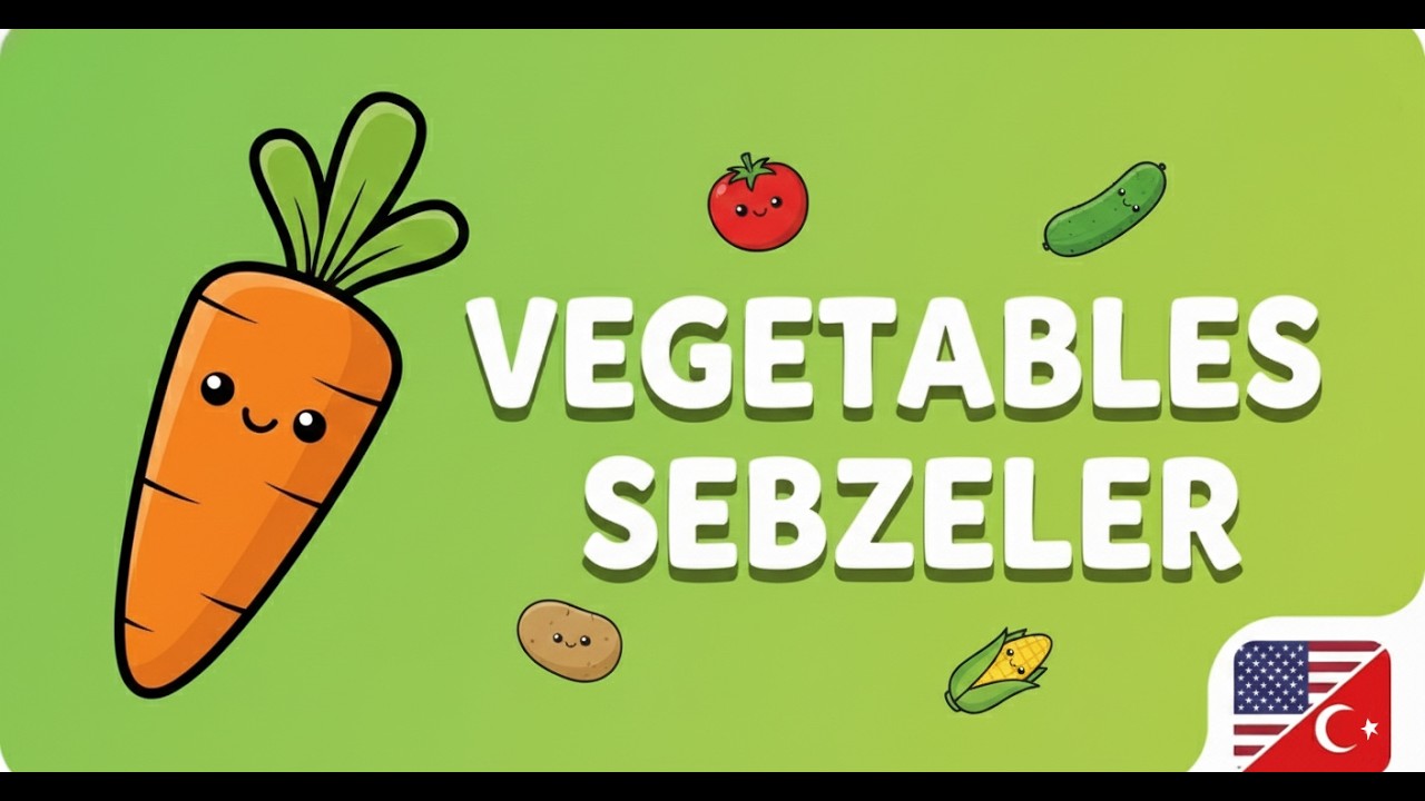 Vegetables for Kids / Çocuklar İçin Sebzeler 🍅🥕🥔 | Learn English / İngilizce Öğren