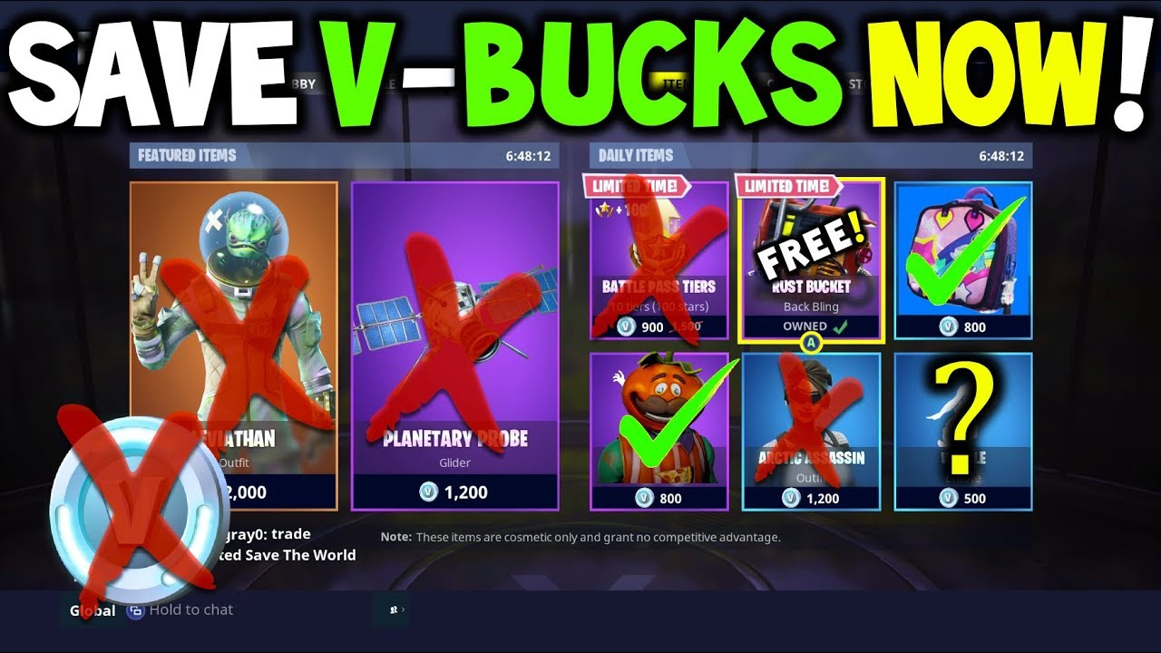 fortnite battle royale save your v bucks free v bucks tips - fortnite 800 v buck items