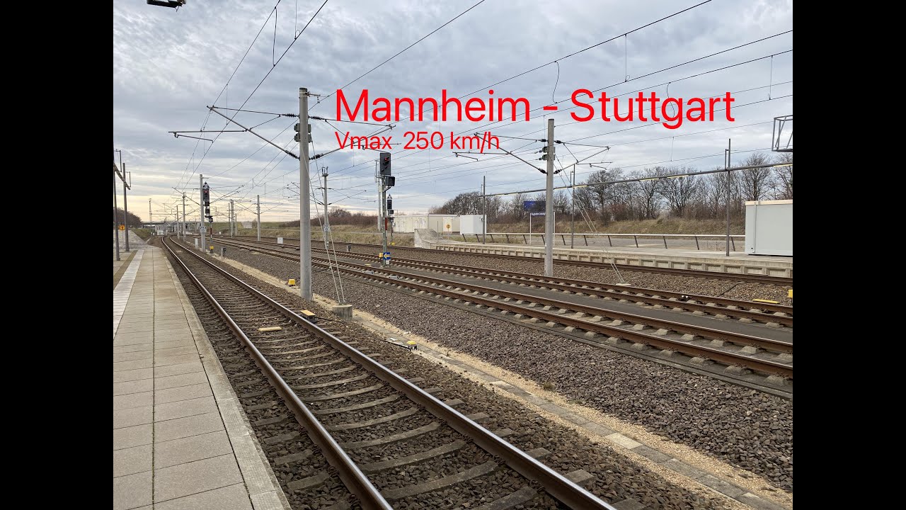 ICE Mitfahrt/Trainride | Mannheim - Stuttgart SFS Komplett | Vmax 250 km/h