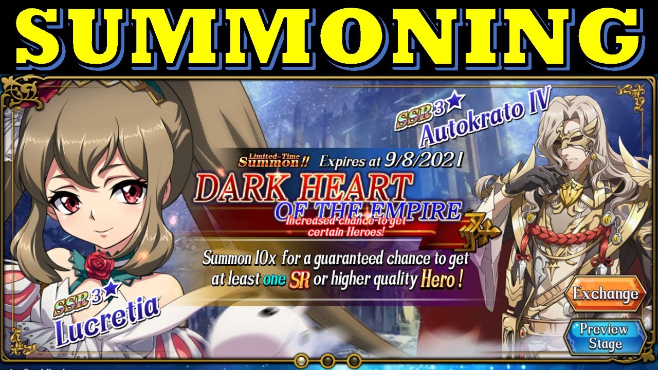Langrisser M - Summoning - Dark Heart of the Empire - Lucretia & Autokrato IV