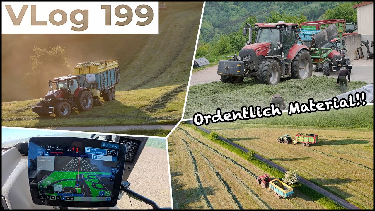 FarmVLOG#199: 1.Schnitt 2025 Silieren & Maislabyrinthe legen