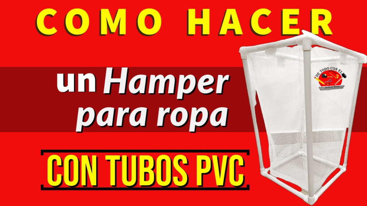 Как сделать корзину для белья из ПВХ-труб (2020)