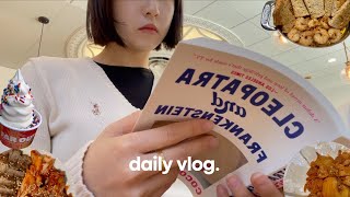 daily vlog | reading📚, exploring boston cafe☕️, making kimchi, & more cooking