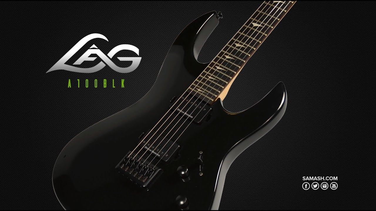 Lag Guitars Arkane Series A100BLK Electric Guitar | Quicklook - YouTube