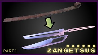 PART 1 | MAKING ICHIGO’S DUAL ZANPAKUTO ZANGETSUS from Rusty Leafspring | Bleach TYBW