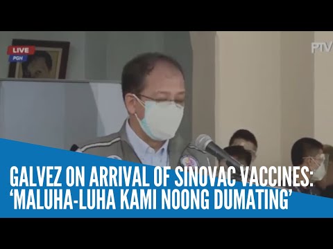 Galvez on arrival of Sinovac vaccines: ‘Maluha-luha kami noong dumating’