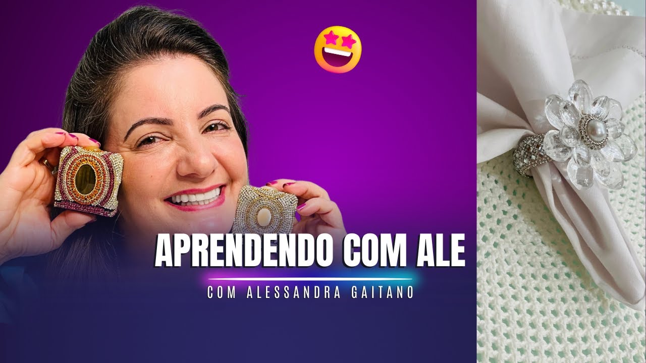 Aprendendo com Ale: Aprenda a Criar Porta Guardanapo| Live #09