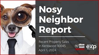 Recent Home Sales In - April 2024