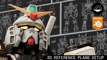 Reference Plane Setup for 3D Modeling in Blender