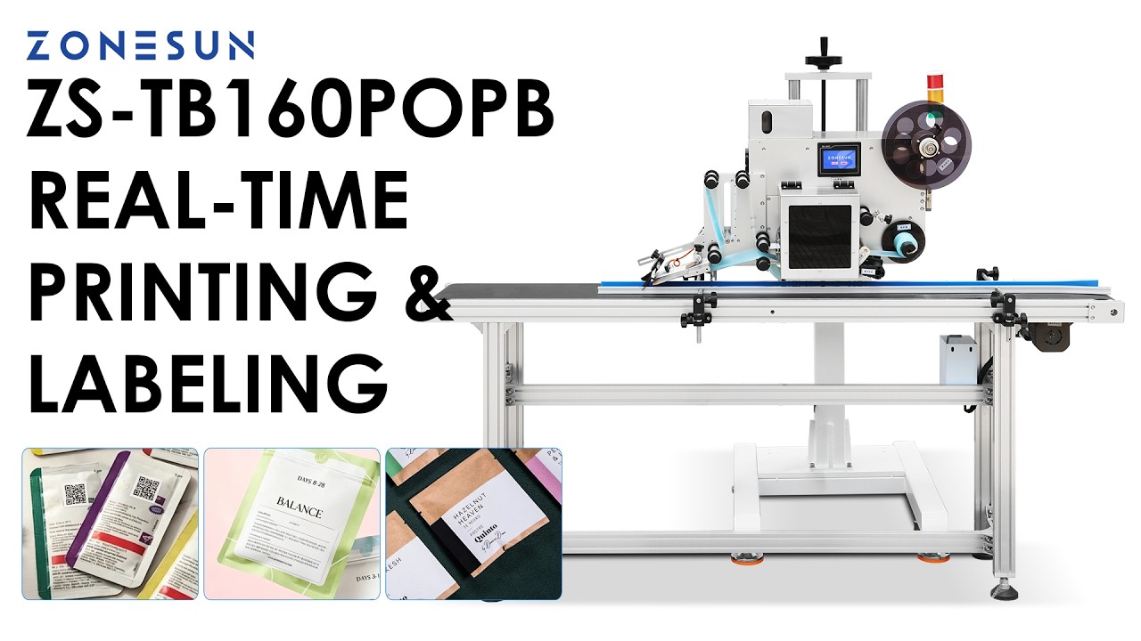 ZS-TB160POPB Automatic Print-and-Apply Labeling Machine | Real