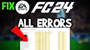 FC 24 – How to Fix All Errors – Complete Tutorial