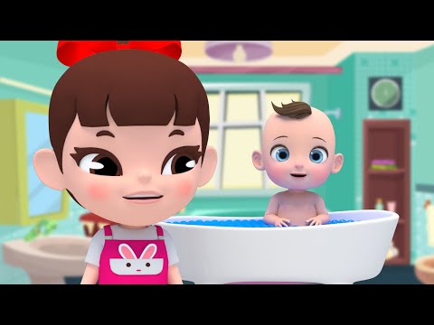 Bubble Bubble Lets Play Bath Song! 12345 Five Finger Family Nursery Rhymes English song | Super Lime