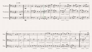 2 Aequali In B Flat Minor - Daan Van De Brug Rolling Score