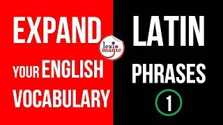 Latin Phrases -1