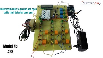 UNDERGROUND LINE TO GROUND AND OPEN LINE FAULT DETECTOR OVER GSM