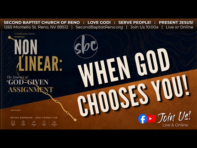SBC Worship Service Stream - 8.9.26 - “When God Chooses You!”  1 Samuel 16:1–13
