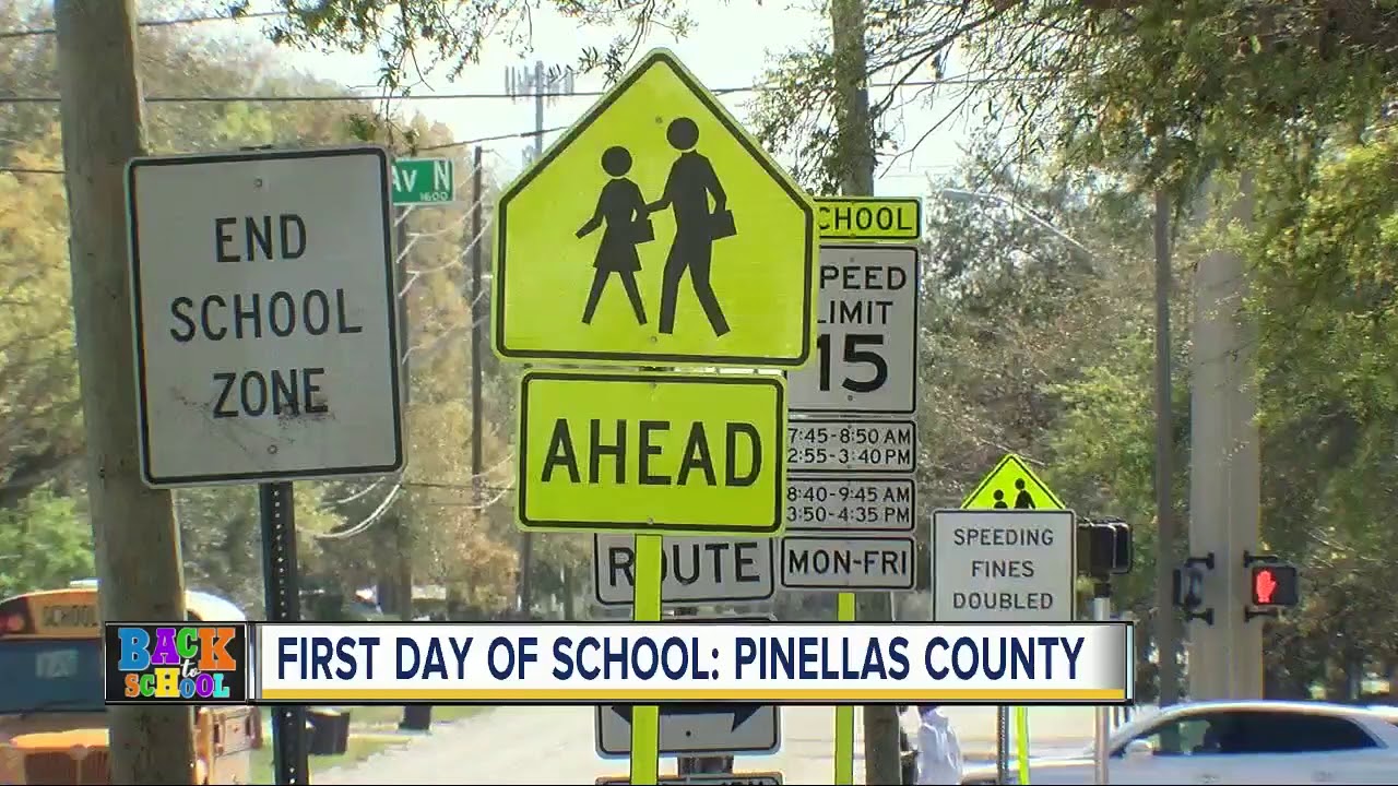 Pinellas County students start first day of 20182019 school year YouTube