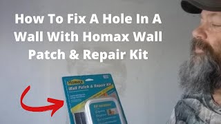 How To Use Homax Wall Repair & Patch Kit To Patch a Hole In Drywall