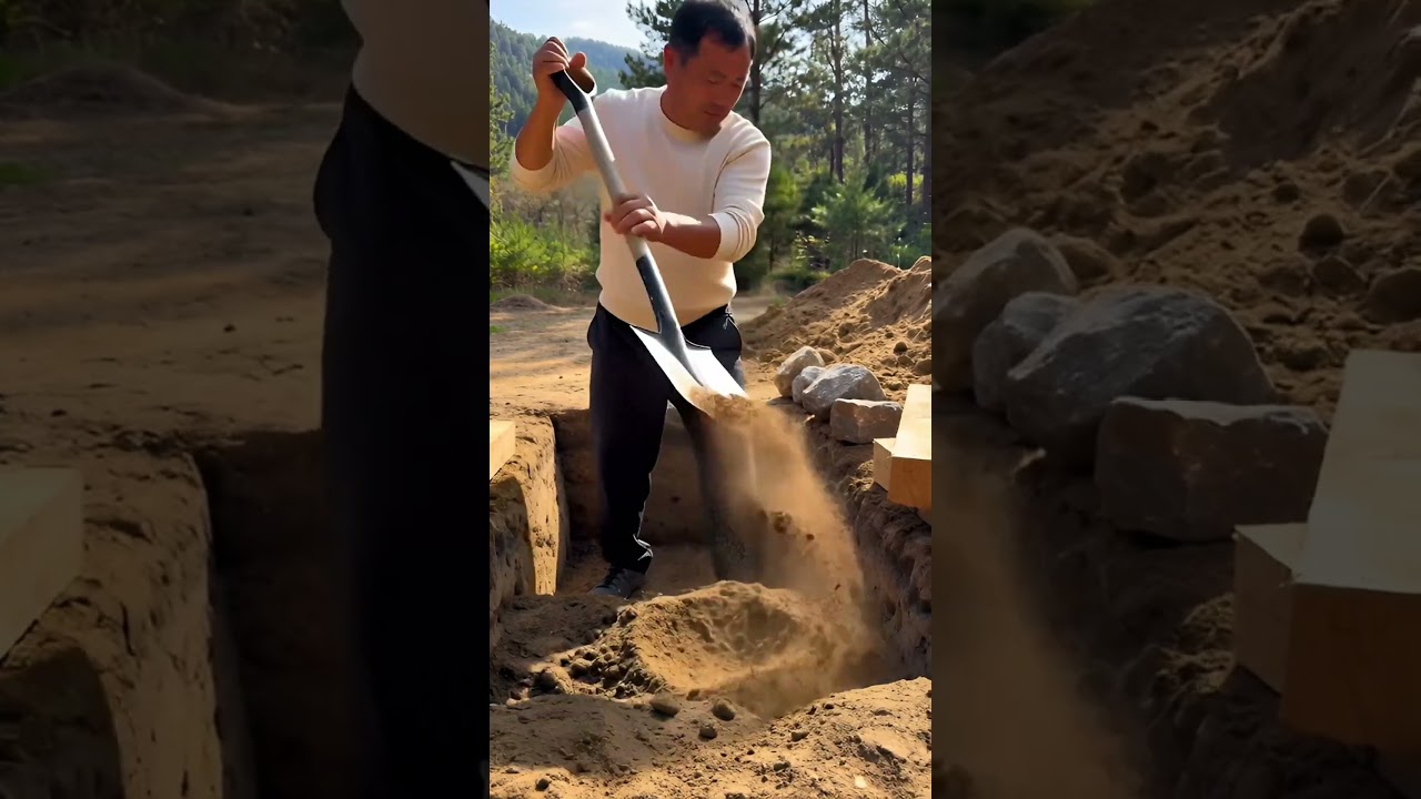 I Dug a Secret Underground Glass Shelter Deep in the Forest | Silent ASMR Build