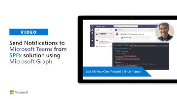 Send Notifications to Microsoft Teams from SPFx solution using Microsoft Graph