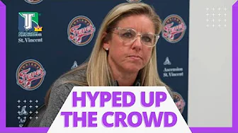 Christie Sides EXPLAINS how Caitlin Clark ENERGIZES the Fever after WIN at Sky [POSTGAME] thumbnail