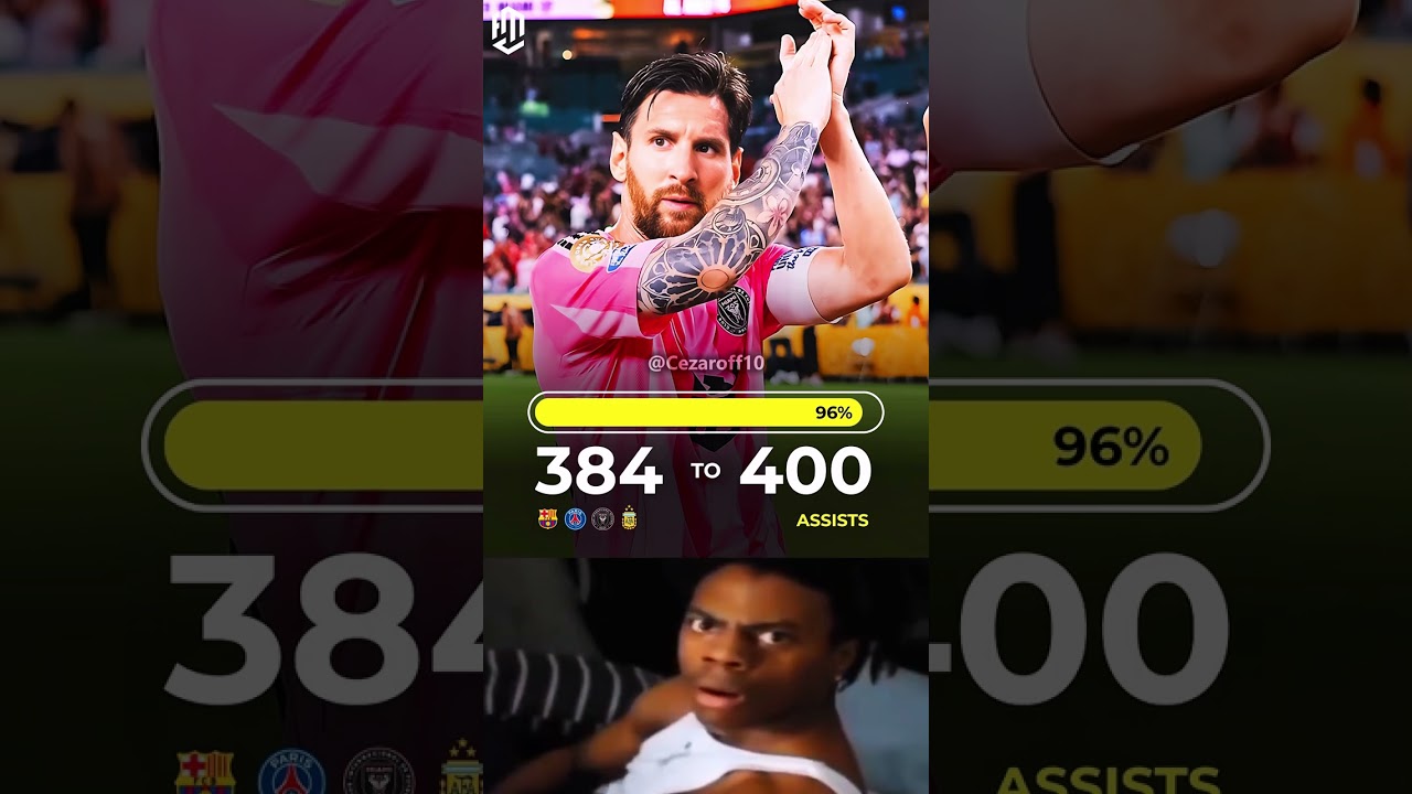 Leo Messi is 16 assists away from hitting 400 career assists. 🪄 