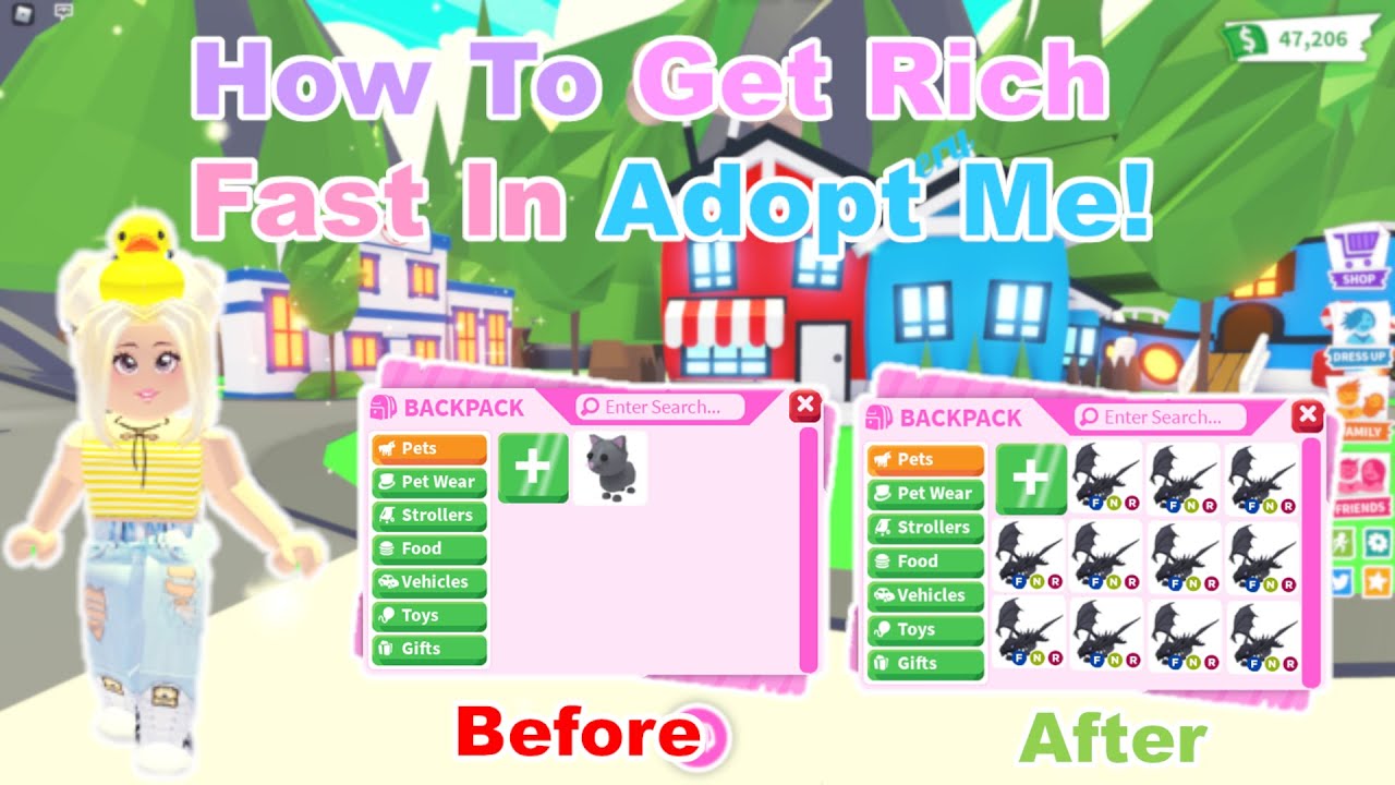 Adopt Me│How To Get Rich In Adopt Me Fast! - YouTube